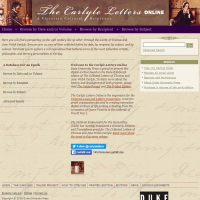 AWED - The Carlyle Letters Online - screenshot