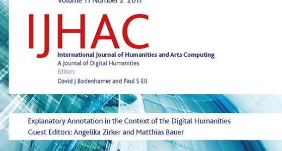 IJHAC Special Issue on Annotating