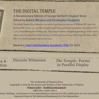 AWED - The Digital Temple – A Documentary Edition of George Herbert’s English Verse - screenshot