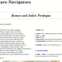 AWED - Shakespeare Navigators - screenshot